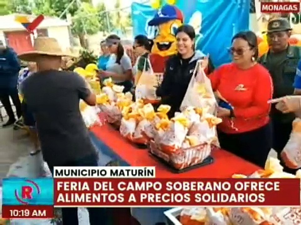 Monagas | Feria del Campo Soberano distribuye alimentos a precios solidarios en el mcpio. Maturín