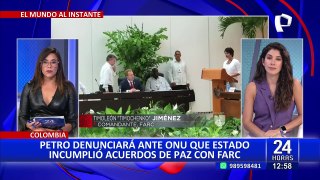 Petro denunciará ante la ONU que estado incumplió acuerdos con las FARC