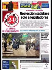 Reelección satisface sólo a legisladores
