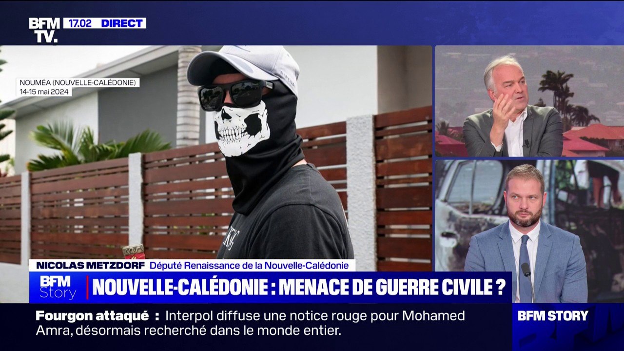 Nicolas Metzdorf (député Renaissance de la Nouvelle-Calédonie): "On peut basculer dans la guerre civile, les Calédoniens se protègent eux-mêmes"