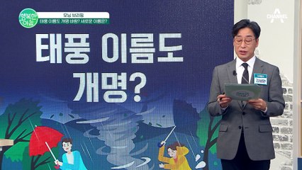이제 태풍도 개명한다?! 강력한 태풍 이름을 바꾸는 이유 #모닝브리핑