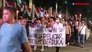 Pelajar se-Jabodetabek Gelar Doa Bersama dan Aksi Simbolik 1.000 Lilin untuk Korban Kecelakaan Maut di Subang