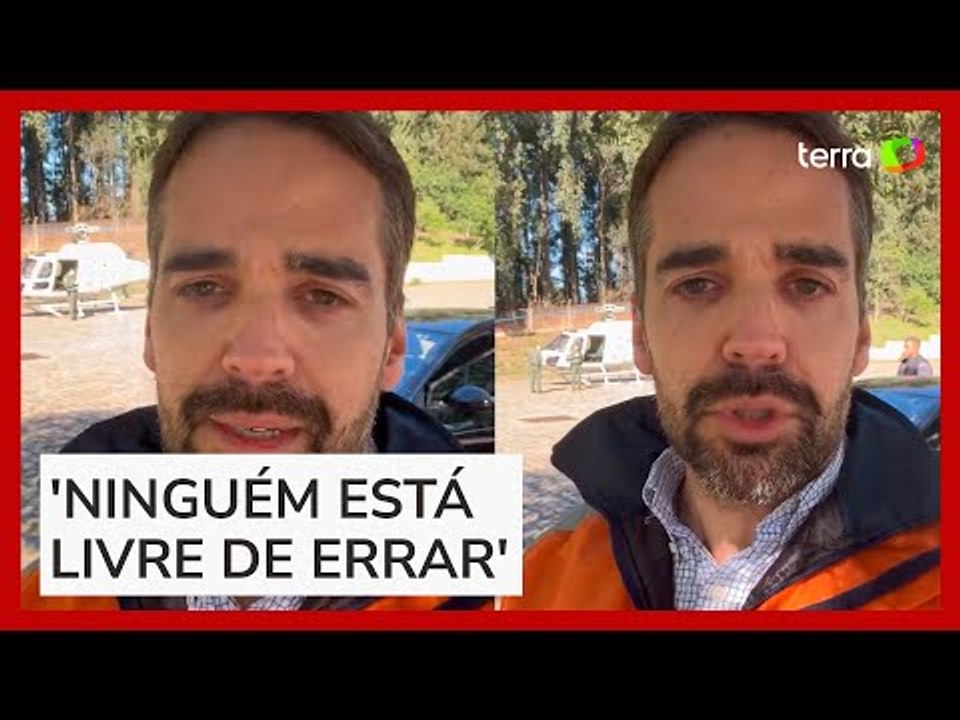 Eduardo Leite pede desculpas após falar em 'impacto' do 'grande volume de doações' no comércio do RS