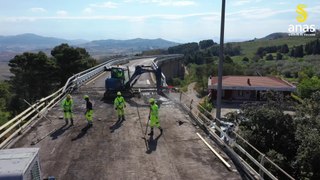 Lavori di risanamento del viadotto 