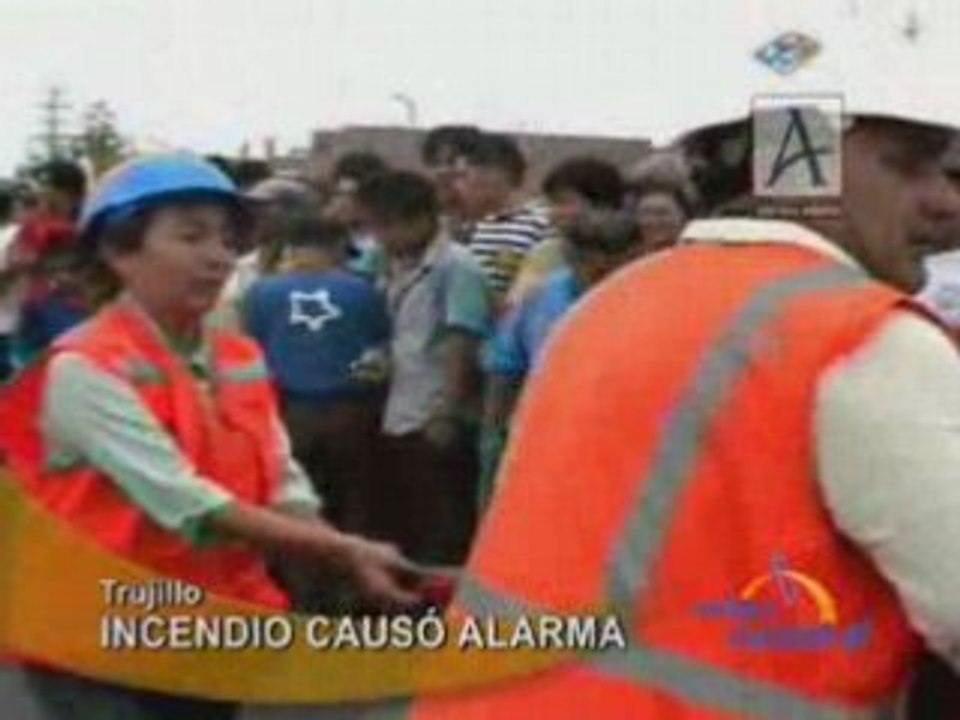 INCENDIO CAUSÓ ALARMA - TRUJILLO
