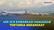 Mengalami Gangguan Mesin, Pesawat Angkut Jemaah Calon Haji Kloter 5 Embarkasi Makassar Mendarat Darurat