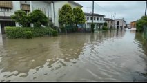 Maltempo in Veneto, strade come fiumi nella bassa padovana