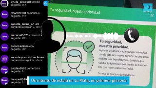 Un intento de estafa en La Plata, en primera persona
