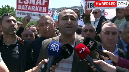 Özel halk otobüsü esnafı İBB'ye protesto düzenledi
