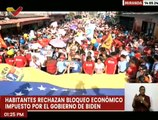 Pueblo mirandino se moviliza en rechazo de las sanciones impuestas por EE.UU. contra Venezuela