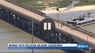 Texas : un pont ferroviaire s'effondre après qu'une barge s'y soit percutée à Galveston