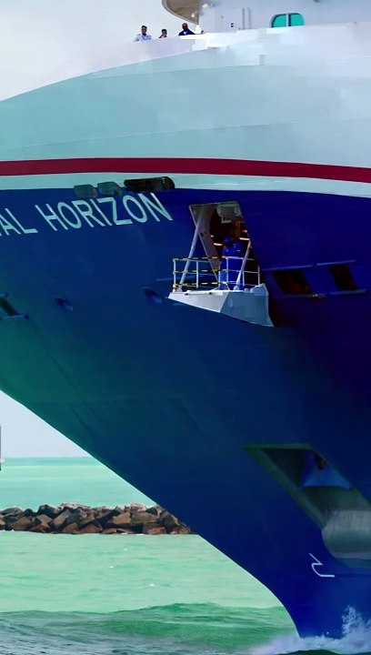 The waves only look small near the ship but all other boats that day had a tough time