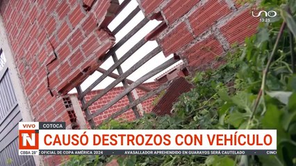 f Un hombre intentó atropellar a un motociclista en Cotoca