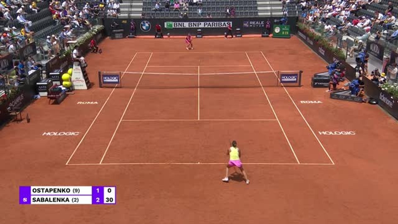 Sabalenka strolls into Italian Open semis