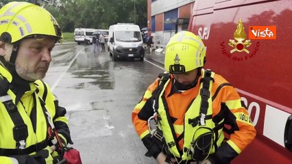 Maltempo a Milano, Vigili del Fuoco monitorano fiume Lambro