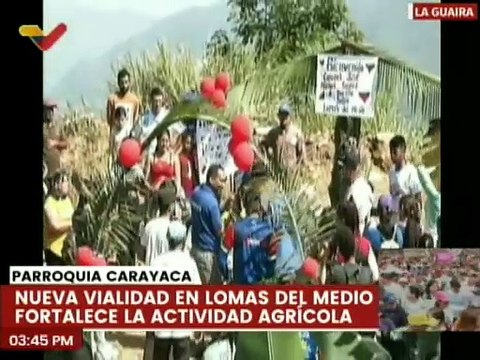 La Guaira | Gobierno regional rehabilita vía en Lomas del Medio para fortalecer la producción agrícola