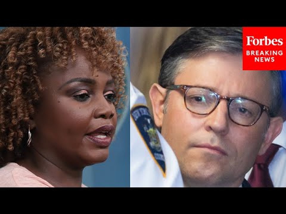 BREAKING NEWS: KJP Asked Point Blank About Speaker Johnson Attending Trump's NYC Hush Money Trial