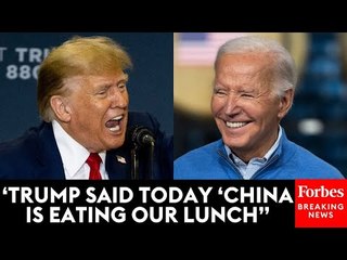 BREAKING NEWS: President Biden Gets Big Laugh When Responding To Trump Criticism About China