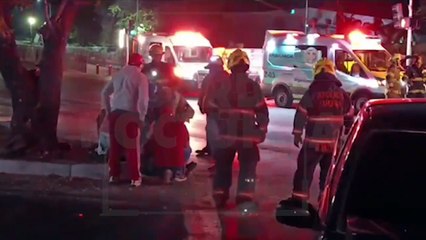 Fuerte accidente se registró a la altura de la colonia Víctor Hugo