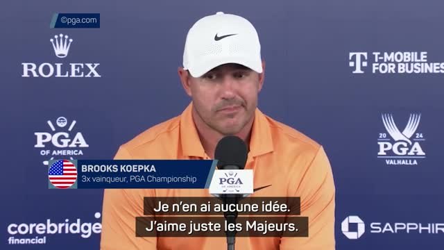 PGA Championship - Koepka sur ses succès dans le tournoi : J'aime juste les Majeurs