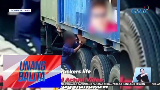 Inarestong lalaki dahil sa pagwawala, napag-alamang suspek din sa pagbabaklas ng bakal mula sa truck | UB
