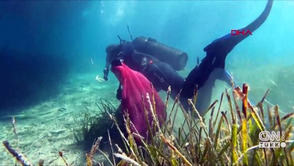 Bodrum'da denizden 2,5 ton çöp çıktı