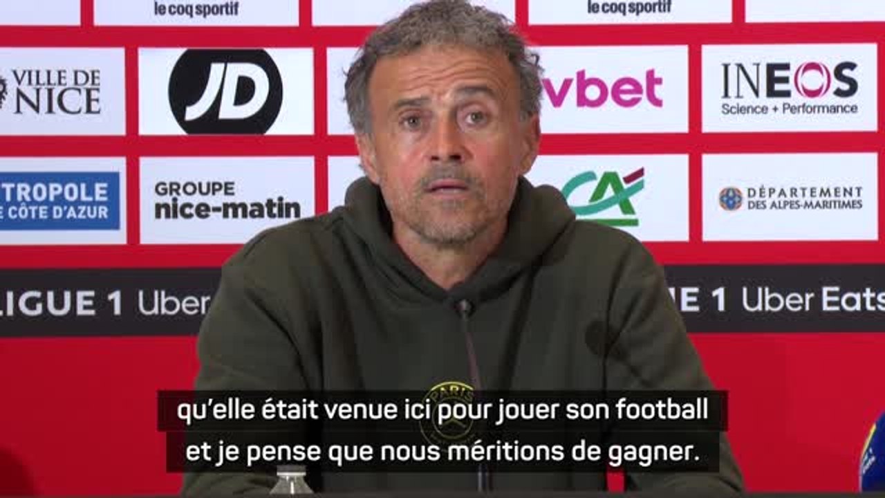 PSG - Luis Enrique : "L'équipe a montré qu'elle était venue ici pour jouer son football"