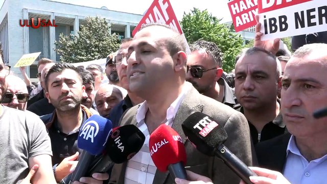 Otobüs esnafı Ekrem İmamoğlu'nu protesto etti
