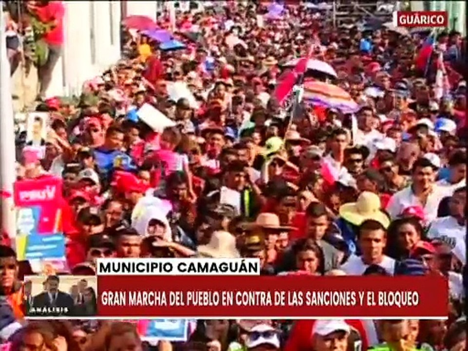Guárico | Habitantes del mcpio. Camaguán marchan en rechazo al bloqueo imperialista
