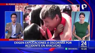 Accidente en Los Libertadores: piden explicación a Wilfredo Oscorima por el mal estado de las vías