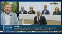 El ministro interior de Rusia afirmó que el 4% de los delitos en Moscú son cometidos por extranjeros