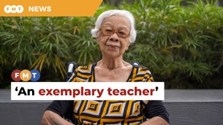 Retired headmistress Ramlah an exemplary teacher, says Nancy