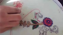 beads work|beaded embroidery flower tutorial