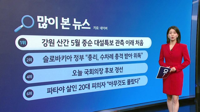 [지금e뉴스] 대설/슬로바키아/국회의장/파타야살인/김호중/범죄도시 / YTN