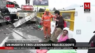Un trágico accidente vial cobra la vida de una persona en la carretera México-Pachuca
