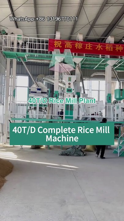 40T/D Modern Rice Processing Plant | Complete Rice Processing Machine Supplier - Hongjia Rice Mill