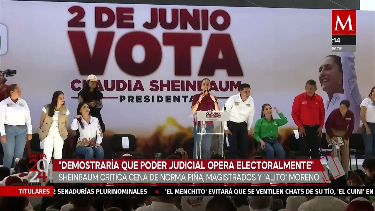 Claudia Sheinbaum acusa al máximo tribunal del país de actuar políticamente y operar electoralmente