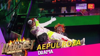 AEPUL ROZA LEPAS GERAM BERTERBANGAN DI PENTAS | THE HARDEST SINGING SHOW