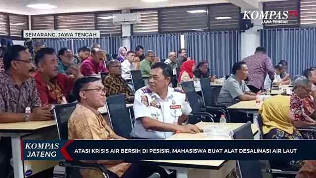 Atasi Krisis Air Bersih di Pesisir, Mahasiswa buat Alat Desalinasi Air Laut