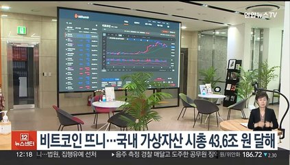 비트코인 뜨니…국내 가상자산 시총 43.6조원 달해