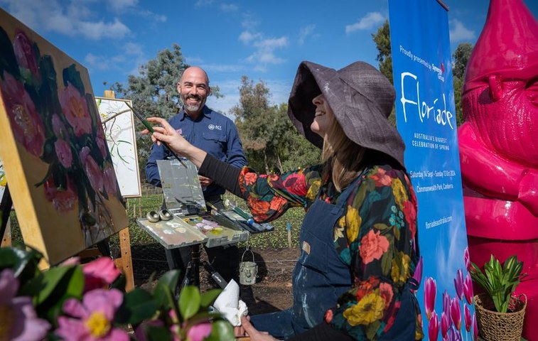 The theme for this year's Floriade is Art in Bloom. The festival of spring will take place in Canberra from September 14 to October 13