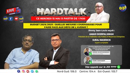 A suivre dans notre Hardtalk sur Top FM ce mercredi Budget 2024/2025 :