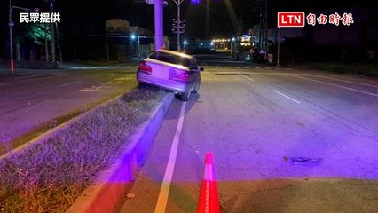 苗栗通霄凌晨車禍：轎車撞上分隔島，駕駛疑似逃逸 🚗
