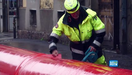 Lambro oltre i livelli di guardia a Monza, installate le barriere anti esondazione