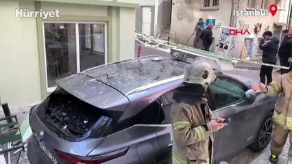 Beşiktaş'ta 5 katlı binada doğal gaz patlaması