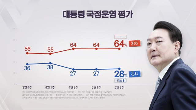 尹 지지율 28%...국민의힘 31%·민주당 27% [NBS] / YTN