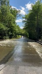 Le vélo aquatique sur les route de l'Indre.