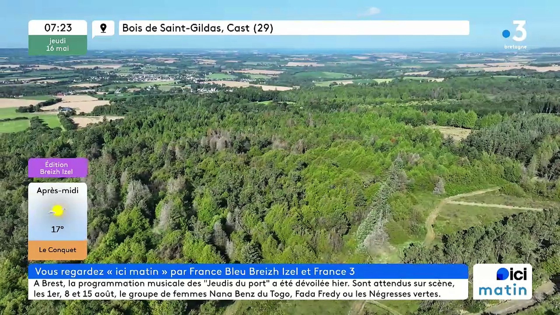 16/05/2024 - Le 6/9 de France Bleu Breizh Izel en vidéo