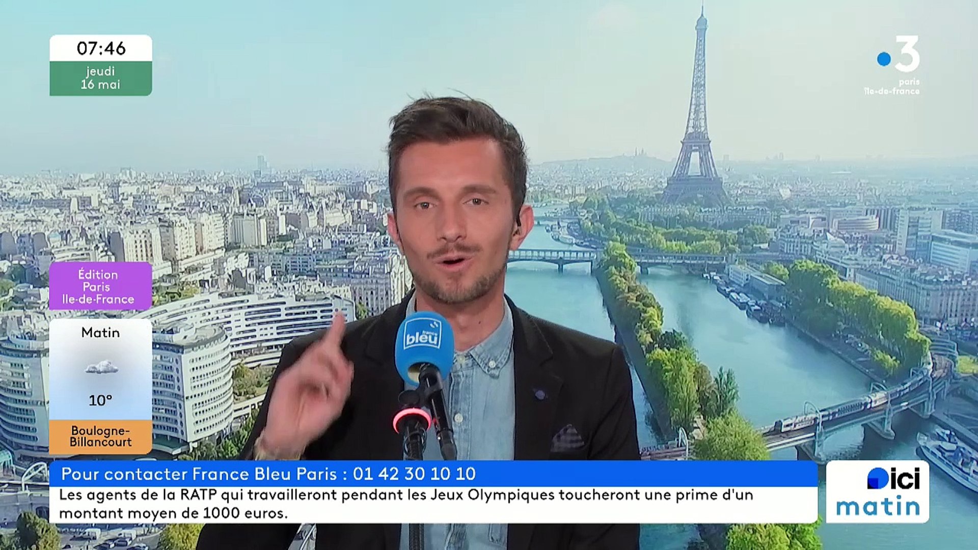 16/05/2024 - Le 6/9 de France Bleu Paris en vidéo