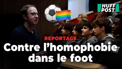 Contre l’homophobie dans le foot, il met les jeunes joueurs face à leurs contradictions